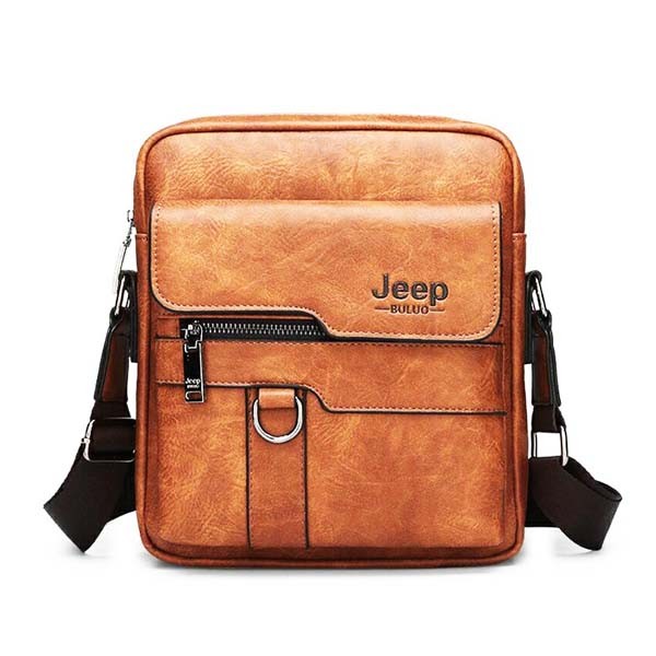 Jeep Buluo Men's Leather Sling Shoulder Bag